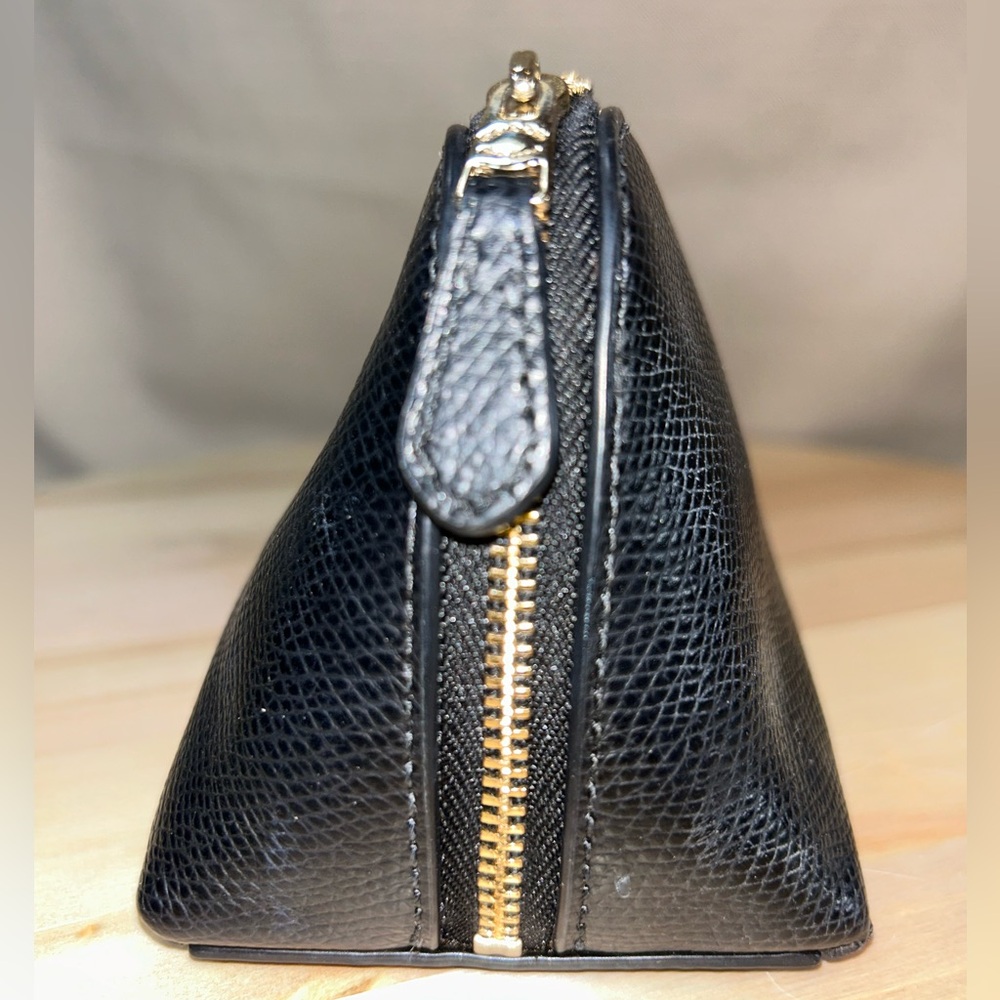 Coach Black Leather Toiletry Bag - Picture 2 of 8